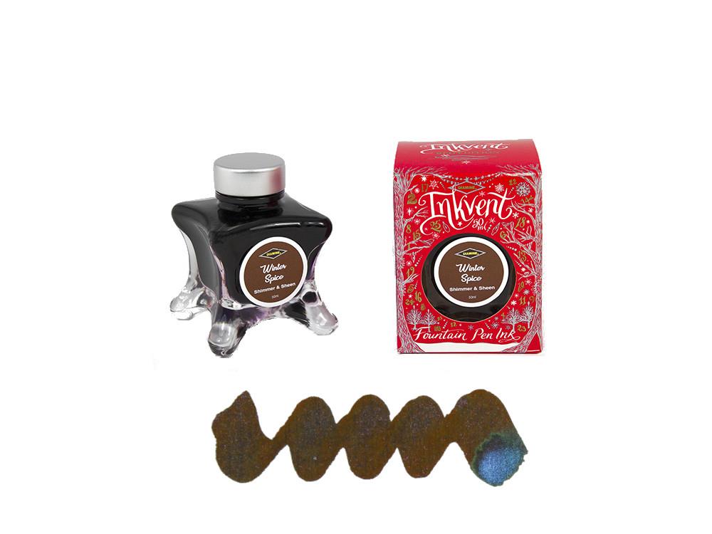 Tintero Diamine Winter Spice Ink Vent Red, 50ml, Marrón, Cristal