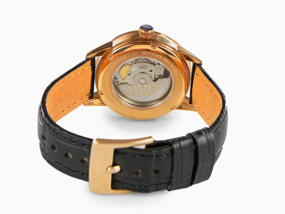 Reloj Automático Glycine Classic, GL 224, Oro, 3910.29-LBK9