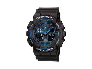 Reloj de Cuarzo G-SHOCK Casio Classic, Resina, Negro, 55 × 51.2mm, GA-100-1A2ER