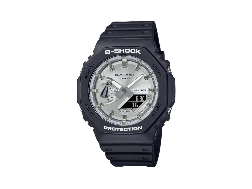 Reloj de Cuarzo G-SHOCK Casio Classic, Plata, 48.5 × 45.4mm, GA-2100SB-1AER