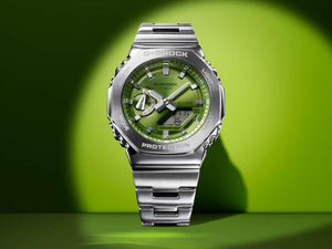 Reloj de Cuarzo G-SHOCK Casio G-Steel, Verde, 49.3mm × 44.4mm, GM-2110D-3AER