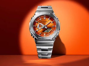 Reloj de Cuarzo G-SHOCK Casio G-Steel, Naranja, 49.3mm × 44.4mm, GM-2110D-4AER