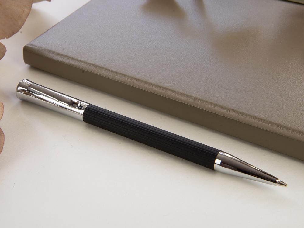 Portaminas Graf von Faber-Castell Tamitio, Metal, Acanalado, Negro, 131580