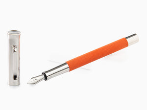 Pluma Estilográfica Graf von Faber-Castell Guilloche, Resina, Naranja