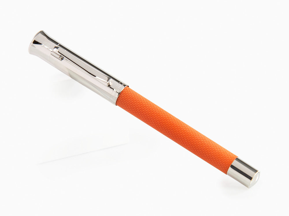 Pluma Estilográfica Graf von Faber-Castell Guilloche, Resina, Naranja