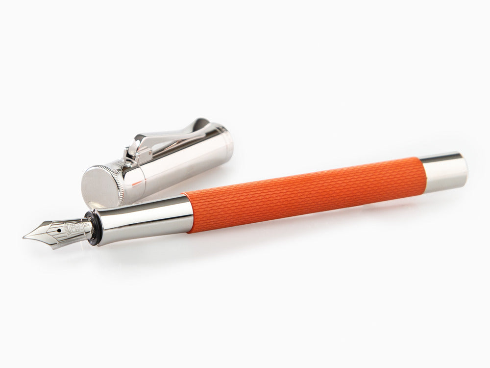 Pluma Estilográfica Graf von Faber-Castell Guilloche, Resina, Naranja