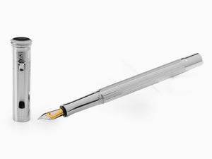 Estilográfica Graf von Faber-Castell Classic, Adornos platino