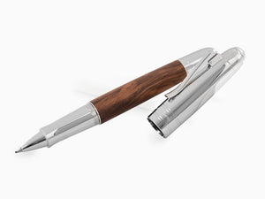 Roller Graf von Faber-Castell Magnum, Madera de nogal, Platino, 146388