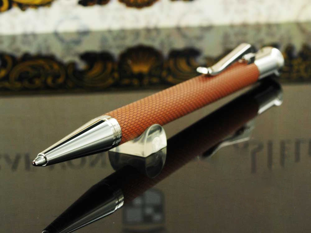 Bolígrafo Graf von Faber-Castell Guilloche, Resina preciosa, Coñac, 146535