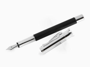 Estilográfica Graf von Faber-Castell Guilloche, Resina preciosa, Negro