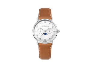 Reloj de Cuarzo Herbelin Inspiration Moon Phase, Blanco, 38 mm, 12747AP11GD