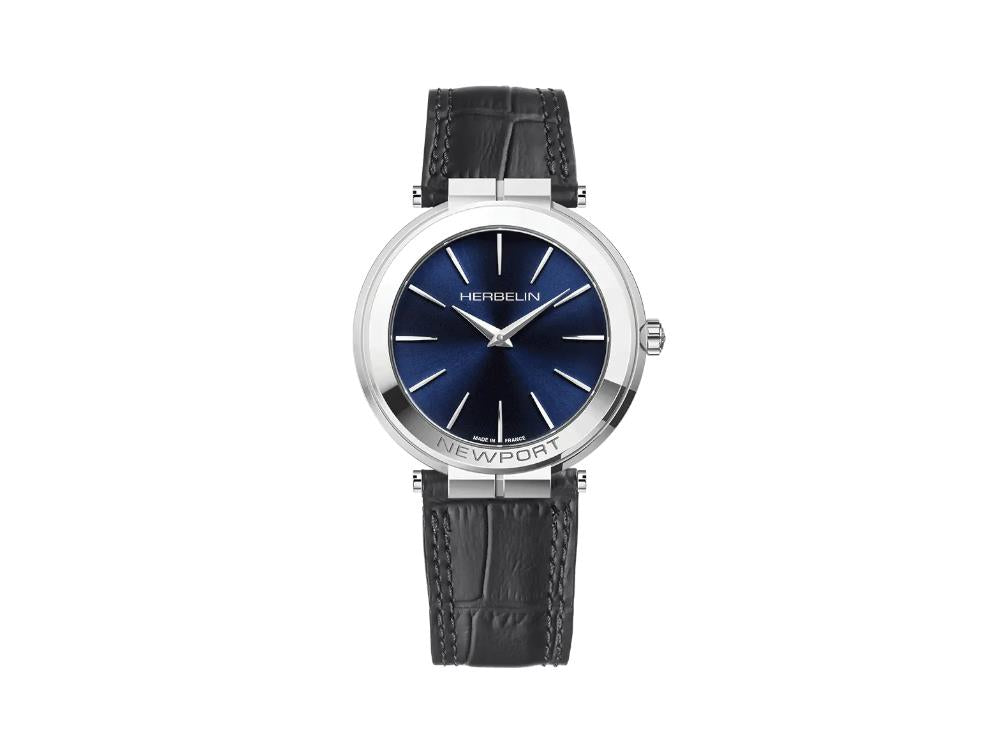 Reloj de Cuarzo Herbelin Newport Slim, Acero Inoxidable, Azul, 40 mm, 19522AP15