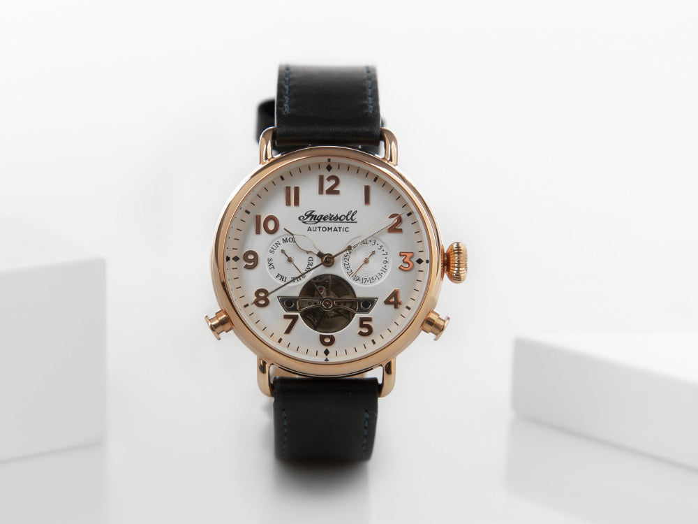 Reloj Automático Ingersoll Muse, Blanco, 45 mm, Correa de piel, I09501B