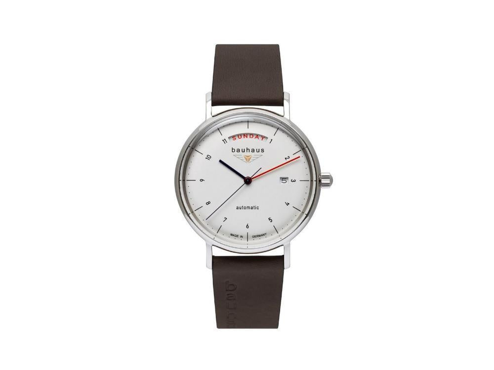 Reloj Automático Bauhaus, Blanco, 41 mm, Día y fecha, 2162-1