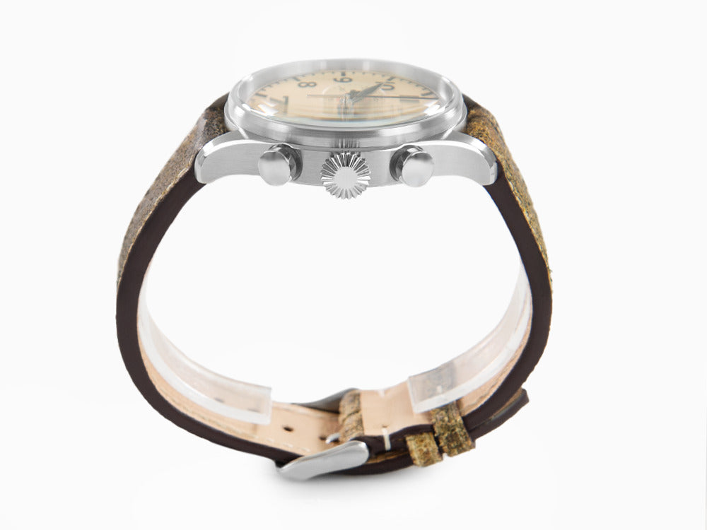 Reloj de Cuarzo Iron Annie Cockpit, Beige, 42 mm, Cronógrafo, Día, 5186-5