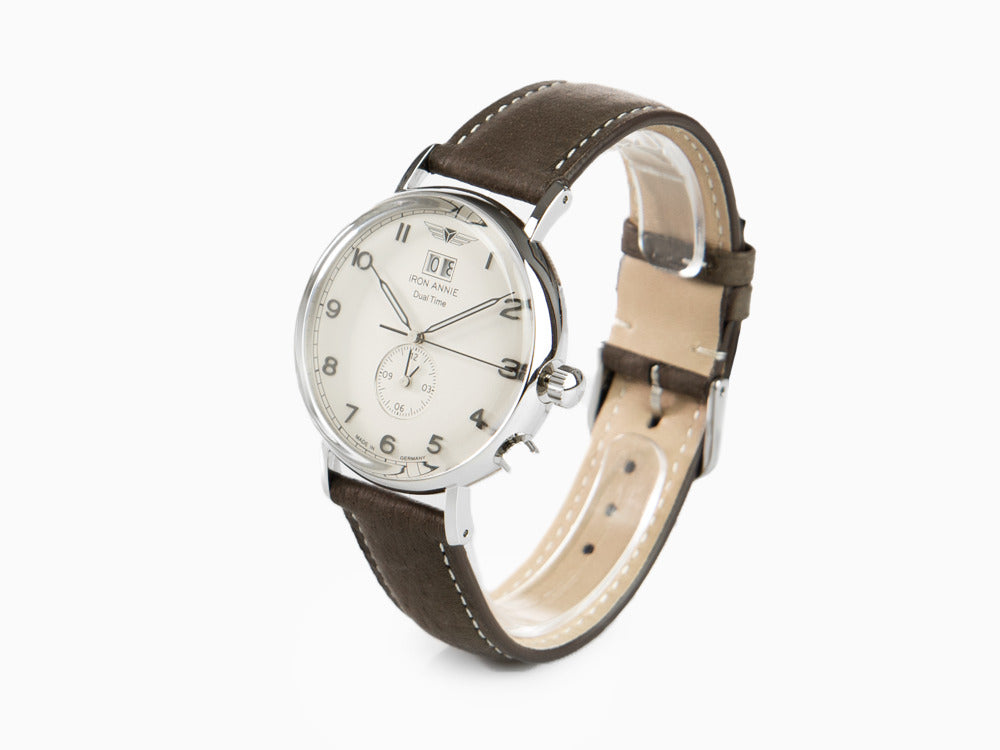 Reloj de Cuarzo Iron Annie Amazonas Impression, Beige, 41 mm, GMT, Día, 5940-5