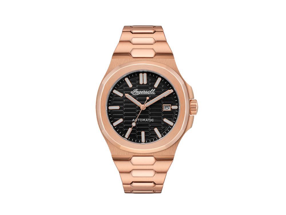 Reloj Automático Ingersoll Catalina, PVD Oro Rosa, 44 mm, Negro, I11802