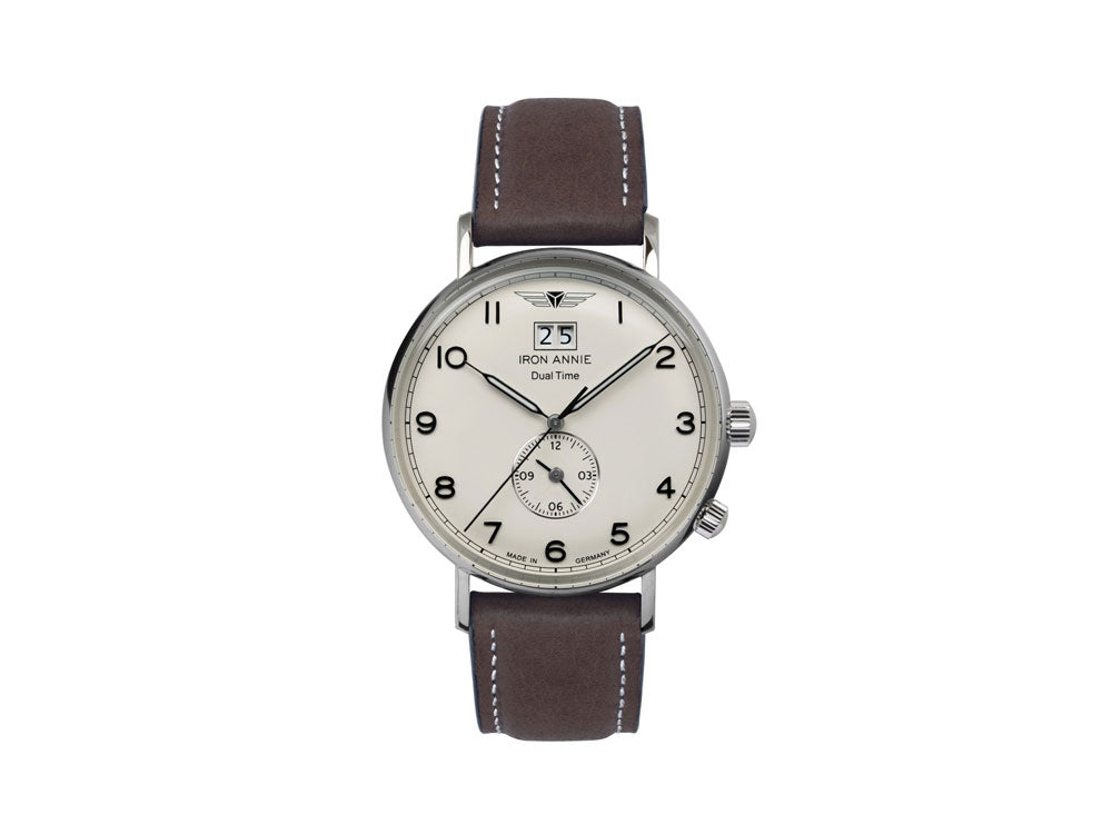 Reloj de Cuarzo Iron Annie Amazonas Impression, Beige, 41 mm, GMT, Día, 5940-5