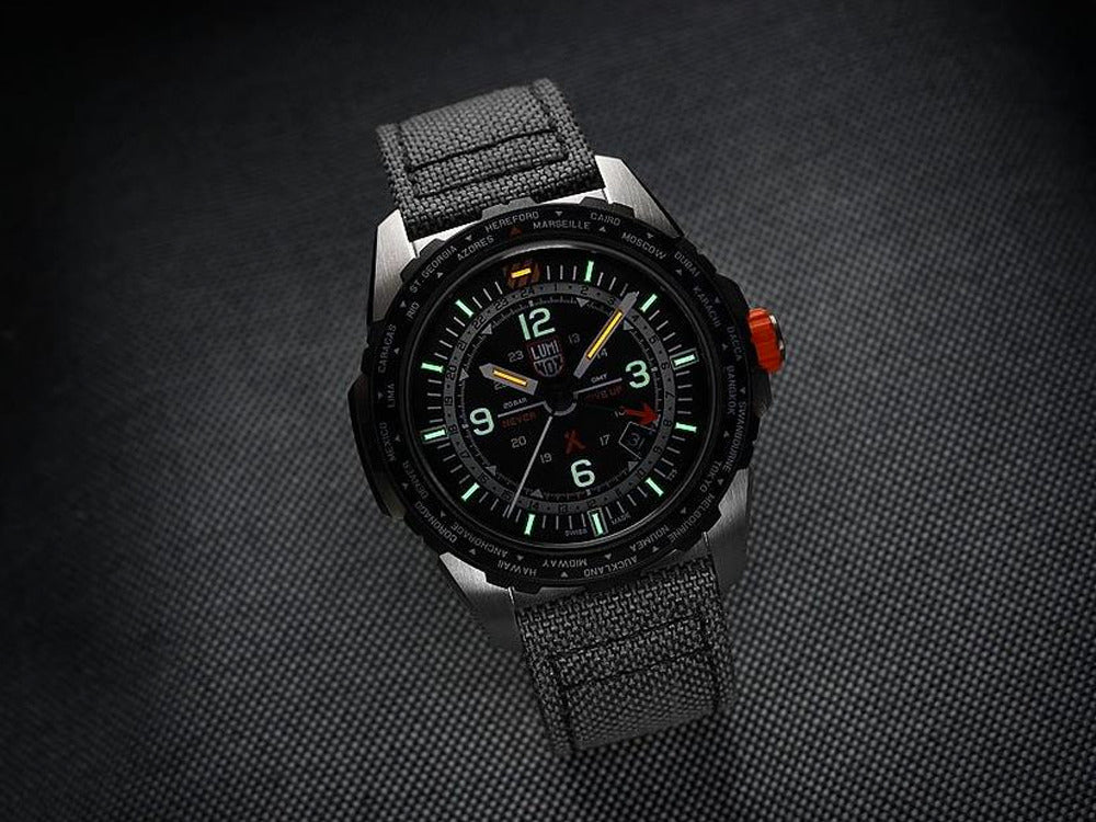 Reloj de Cuarzo Luminox Bear Grylls Survival GMT, Negro, 45 mm, 20 atm, XB.3761