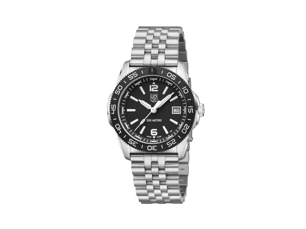 Reloj de Cuarzo Luminox Sea Pacific Diver Ripple Collection, Negro, XS.3122M