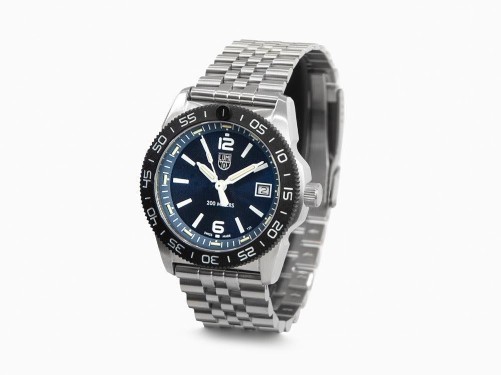 Reloj de Cuarzo Luminox Sea Pacific Diver Ripple Collection, Azul, XS.3123M.SET