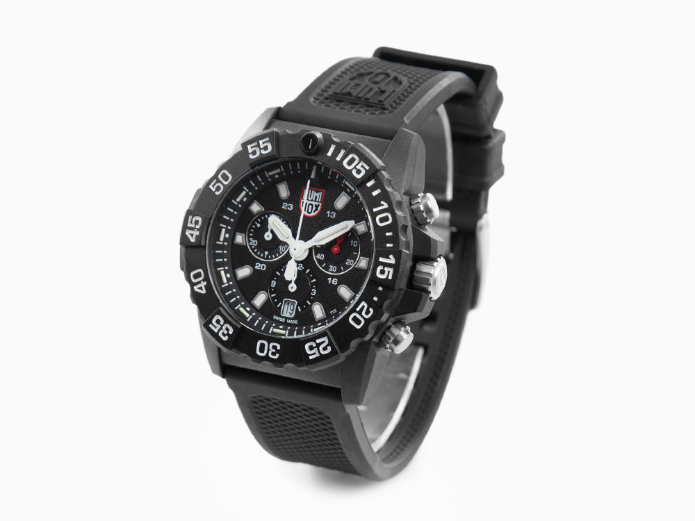 Reloj de Cuarzo Luminox Sea Navy Seal Chronograph 3580 Series, Negro, XS.3581