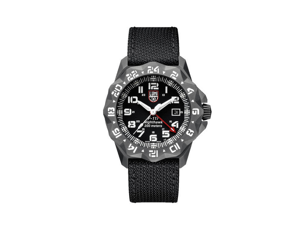 Reloj de cuarzo Luminox Air F-117 Nighthawk, 44mm, 20 atm, PVD, Negro, XA.6421