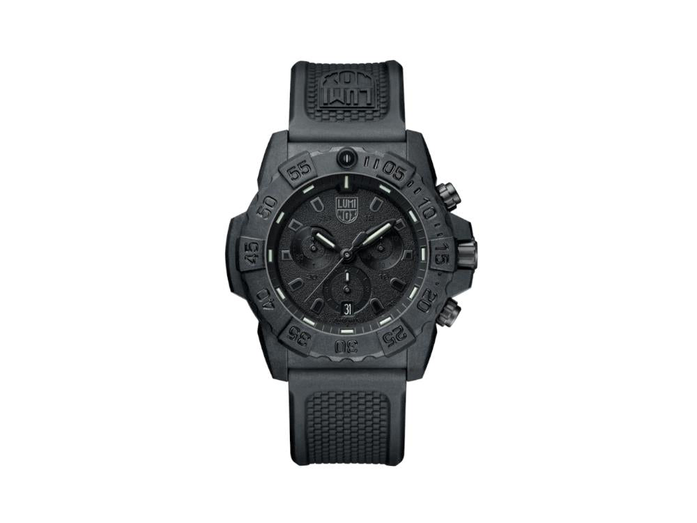 Reloj de Cuarzo Luminox Sea Navy Seal Chronograph 3580 Serie, Negro, XS.3581.BO