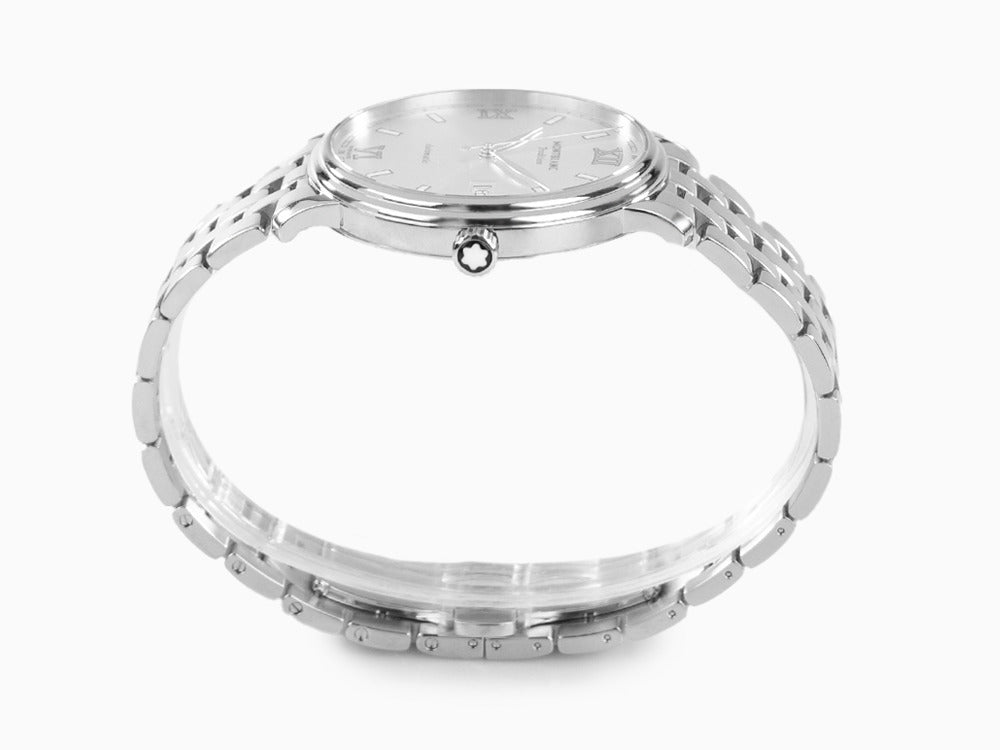 Reloj Automático Montblanc Tradition, Plata, 40 mm, Brazalete de acero, 127770