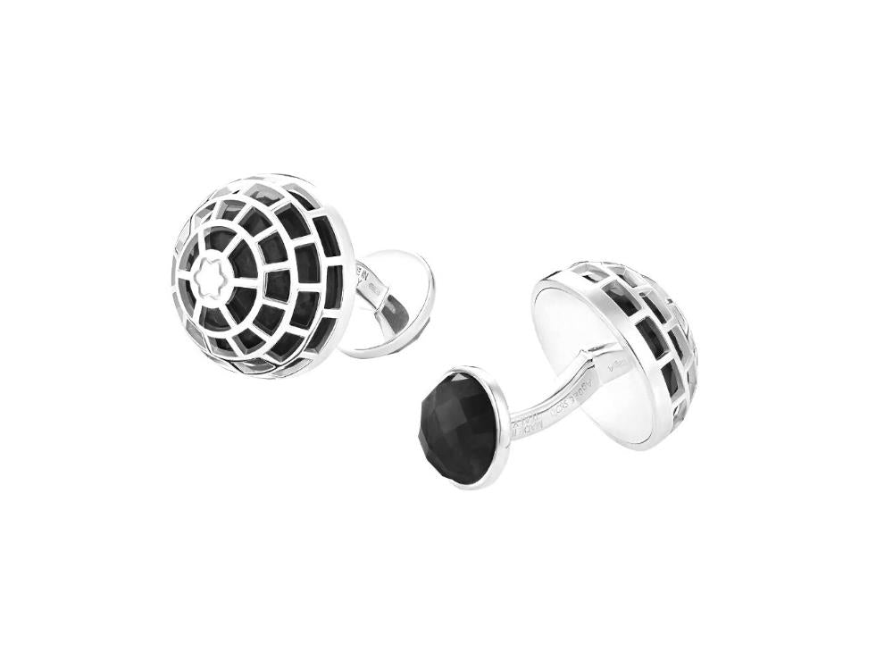 Gemelos Montblanc Creative Onyx, Plata, Onix, 128399