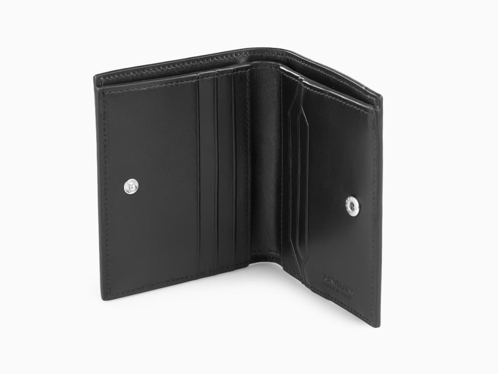 Cartera Montblanc Meisterstück Compact, Negro, Piel, 6 Tarjetas,129677