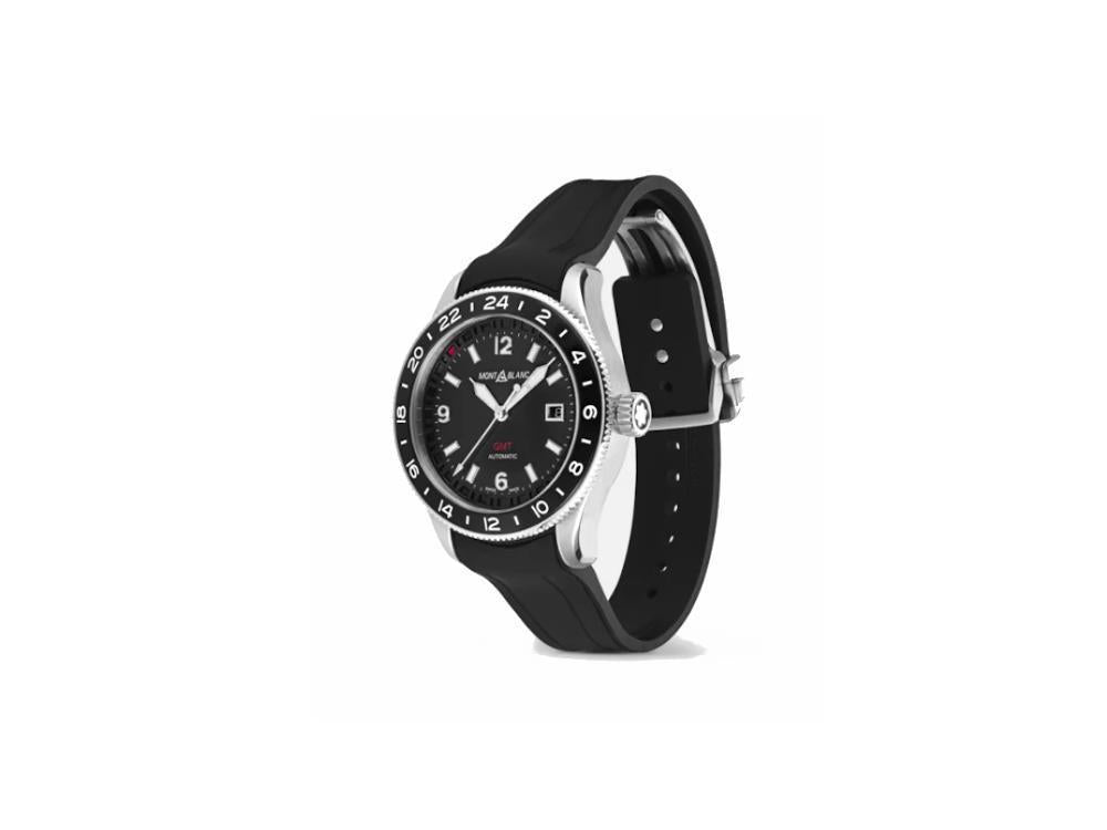 Reloj Automático Montblanc 1858 GMT Date, Negro, 42 mm,129766