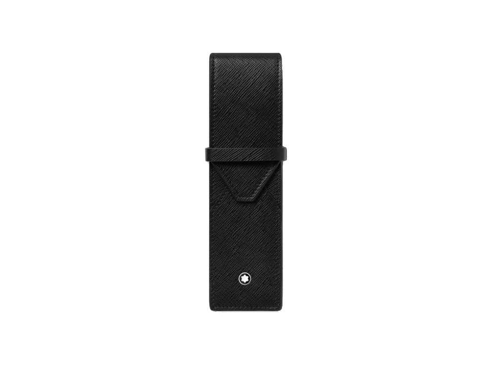 Estuche Montblanc Sartorial, 2 Artículos, Piel, Solapa, Negro, 130751