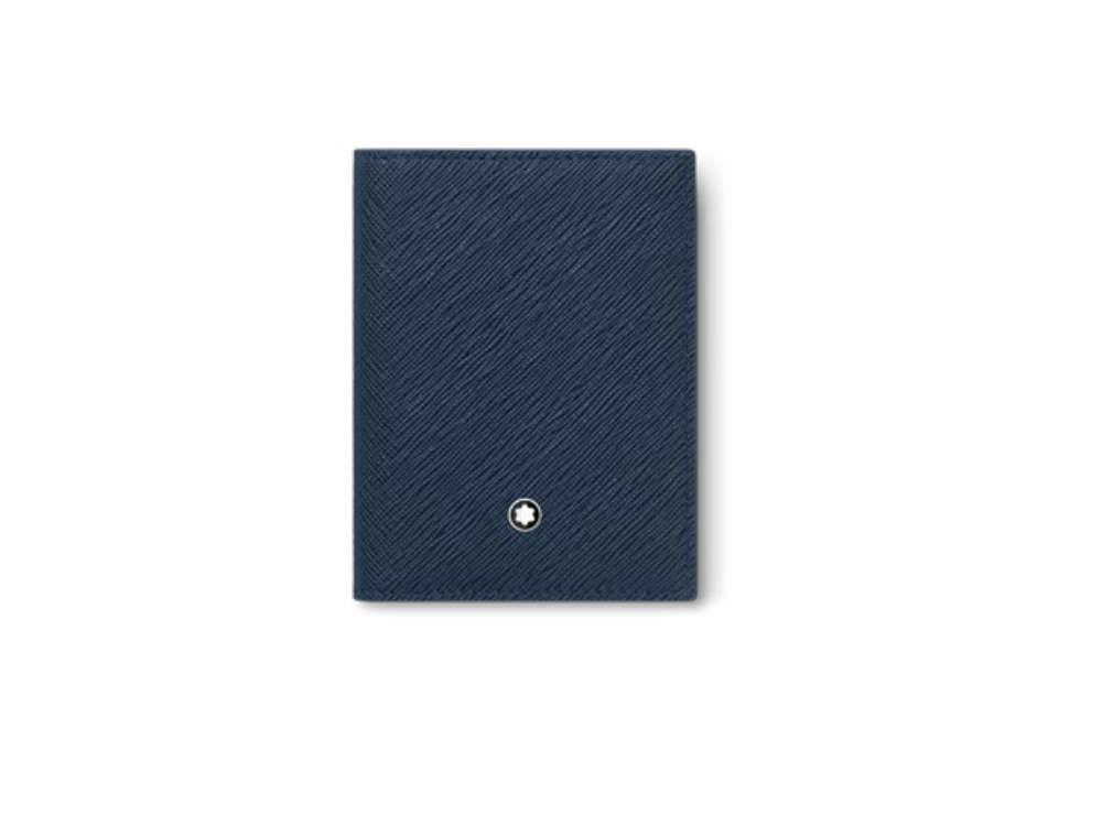 Tarjetero Montblanc Sartorial, Piel, Azul, 4 Tarjetas, 131723