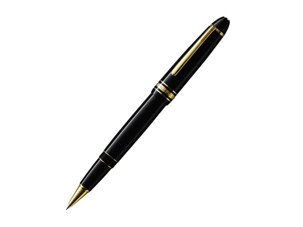 Roller Montblanc Meisterstück LeGrand, Adornos en oro, Negro, 132454