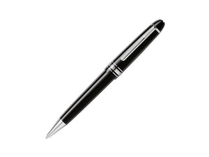 Bolígrafo Montblanc Meisterstück Midsize, Adornos en platino, 132491