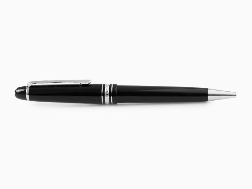 Bolígrafo Montblanc Meisterstück Midsize, Adornos en platino, 132491