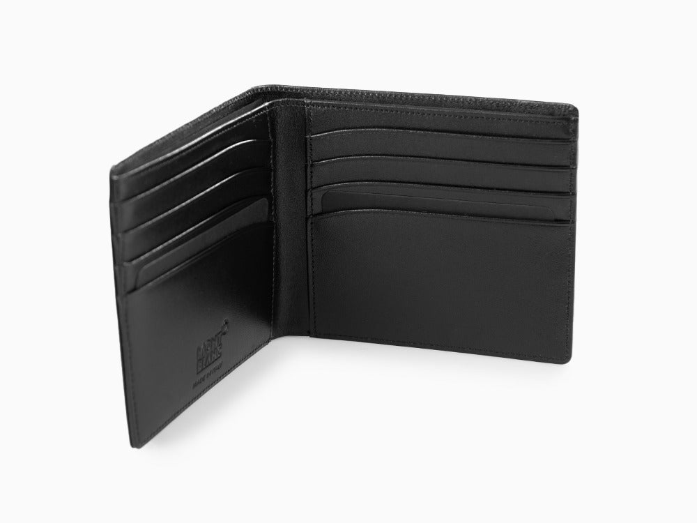 Cartera Montblanc Meisterstück, Negro, Piel, Jacquard, 8 Tarjetas, 7163