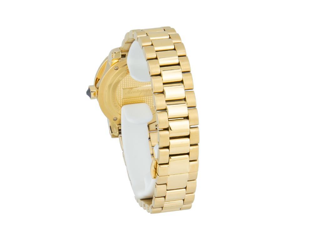 Reloj de cuarzo Montegrappa Nero Uno Ladies, PVD Oro, 36mm. 5 atm. IDLNWA14-Y