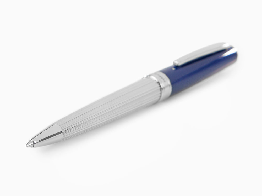 Bolígrafo Montegrappa Armonia Duetto, Acero, Azul, ISA1MBAB