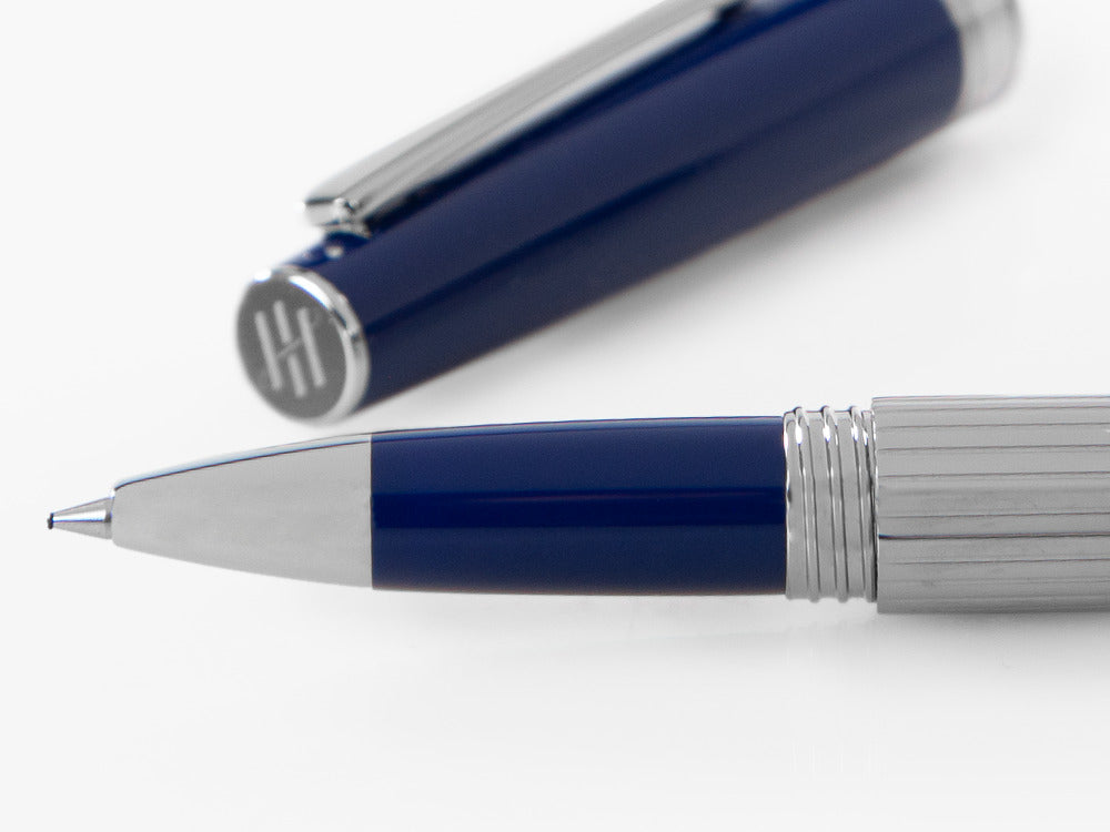 Roller Montegrappa Armonia Duetto, Acero, Azul, ISA1MRAB