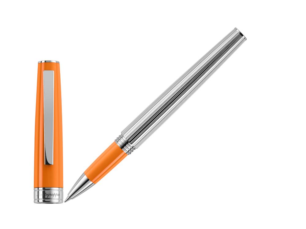 Roller Montegrappa Armonia Duetto, Acero, Naranja, ISA1MRAO