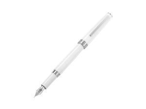 Pluma Estilográfica Montegrappa Armonia Frost, Resina, Blanco, ISA1R-AW