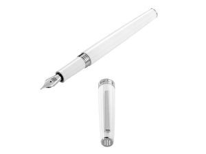 Pluma Estilográfica Montegrappa Armonia Frost, Resina, Blanco, ISA1R-AW