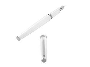 Pluma Estilográfica Montegrappa Armonia Frost, Resina, Blanco, ISA1R-AW