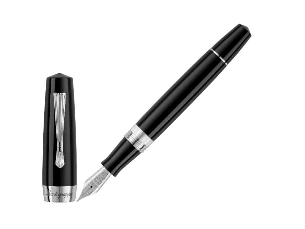 Estilográfica Montegrappa Elmo 02 Plus Night, Plumín Acero, ISE2R-A-010