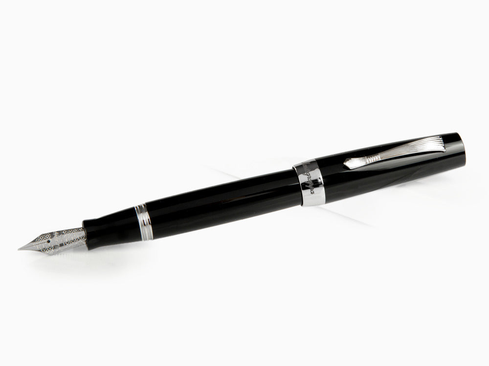 Pluma Estilográfica Montegrappa Elmo 02 Jet Black, ISE2R-AC