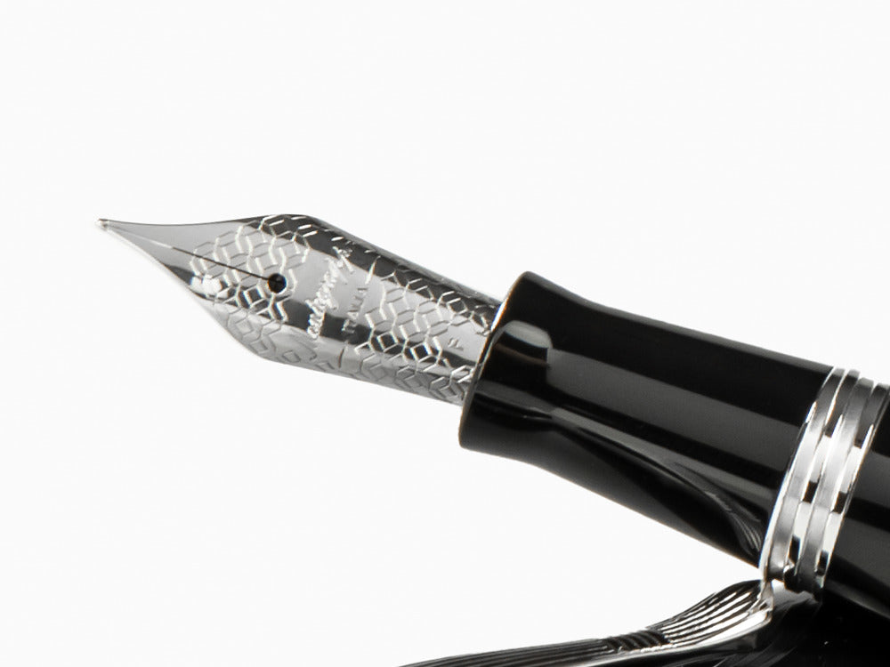 Pluma Estilográfica Montegrappa Elmo 02 Jet Black, ISE2R-AC