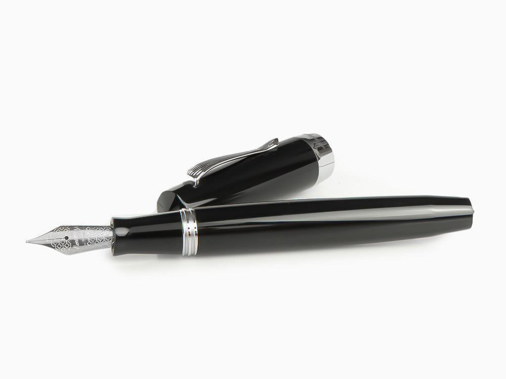 Pluma Estilográfica Montegrappa Elmo 02 Jet Black, ISE2R-AC