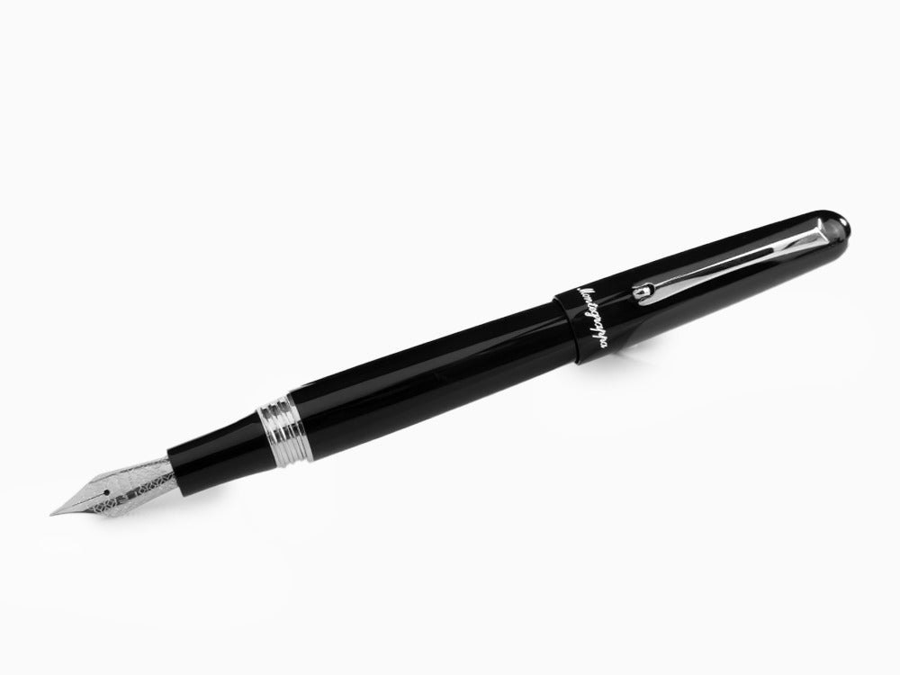 Pluma Estilográfica Montegrappa Elmo 01, Resina Negra, ISEOR-AC